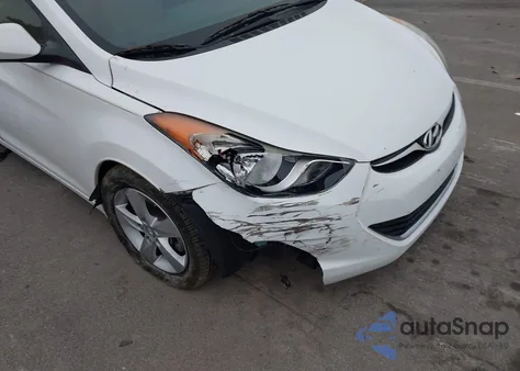 2013 Hyundai Elantra Gls from USA, damaged, VIN 5NPDH4AEXDH235431